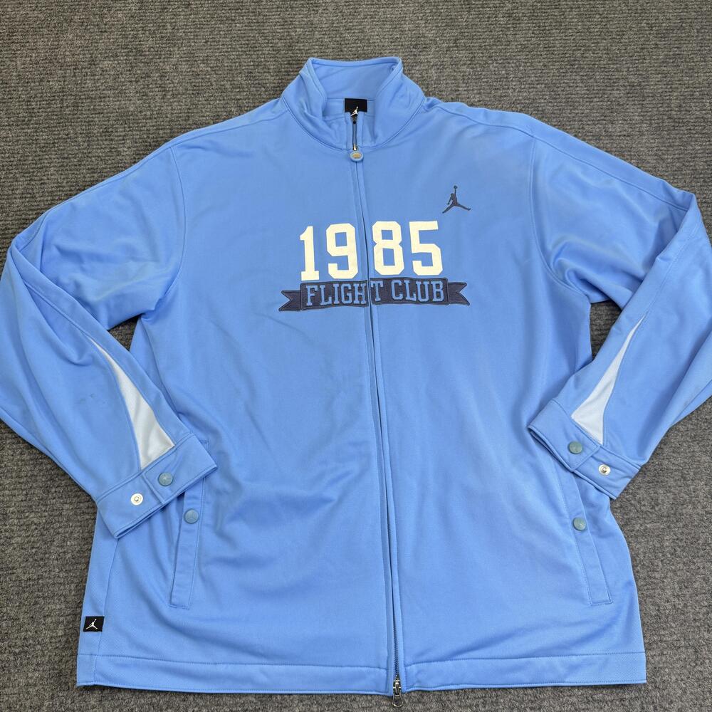 Jordan Flight Club Jacket Mens XL Blue 1985 Full Zip Athletic Track 226732-412